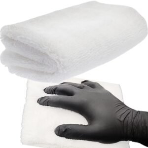 Microfibre 40 x 40 car detailing 20% polyamide 300 GSM ultrasonic cut