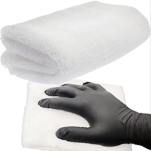 Microfibre 40 x 40 car detailing 20% polyamide 300 GSM ultrasonic cut